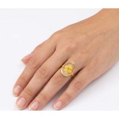 Anello GOLDEN BLOOM|Quattroclip|quattoclip jewels