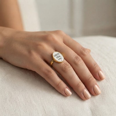 Anello CREDI,OSA,VIVI|Quattroclip|quattoclip jewels