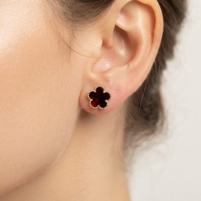 Orecchini PETALO SMALTATO|Quattroclip|quattoclip jewels
